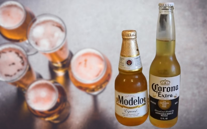 modelo and corona